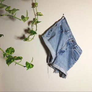 festival wear • lee distressed high-waisted shorts